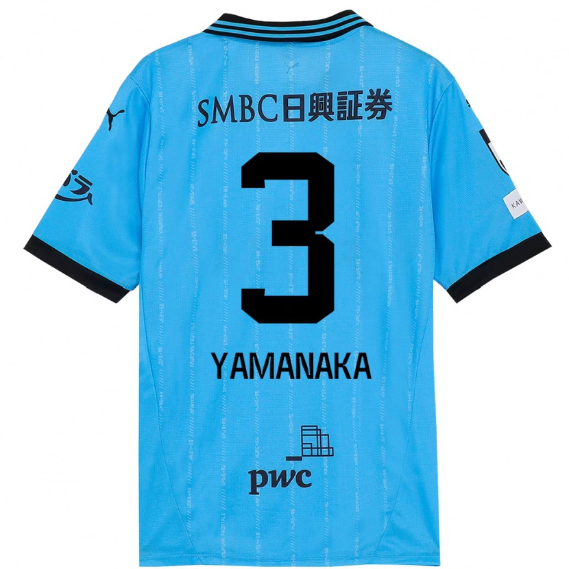 Danxen Dětské Daiki Yamanaka #3 Bílá Nebesky Modrá Domů Hráčské Dresy 2025/26 Dres