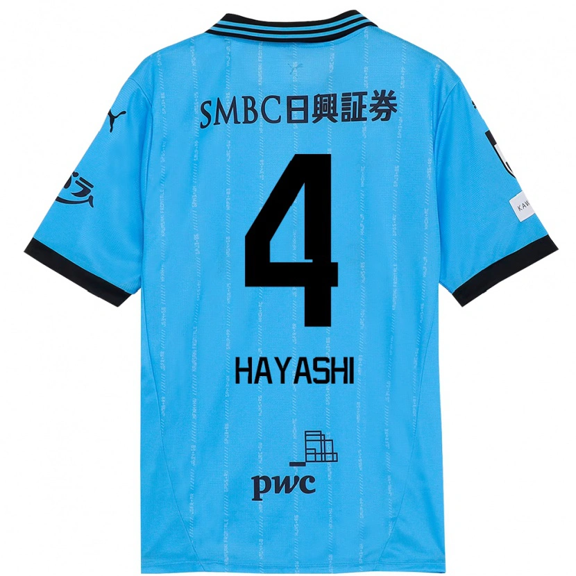 Danxen Dětské Shunsuke Hayashi #4 Bílá Nebesky Modrá Domů Hráčské Dresy 2025/26 Dres