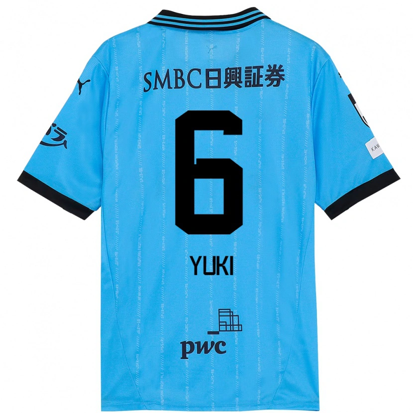 Danxen Dětské Yuki Yamamoto #6 Bílá Nebesky Modrá Domů Hráčské Dresy 2025/26 Dres