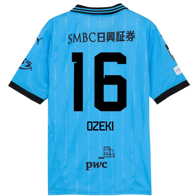 Danxen Dětské Yuto Ozeki #16 Bílá Nebesky Modrá Domů Hráčské Dresy 2025/26 Dres