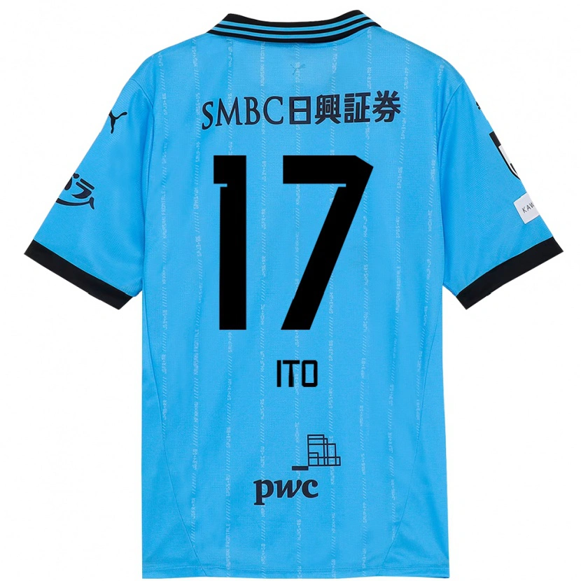 Danxen Dětské Tatsuya Ito #17 Bílá Nebesky Modrá Domů Hráčské Dresy 2025/26 Dres