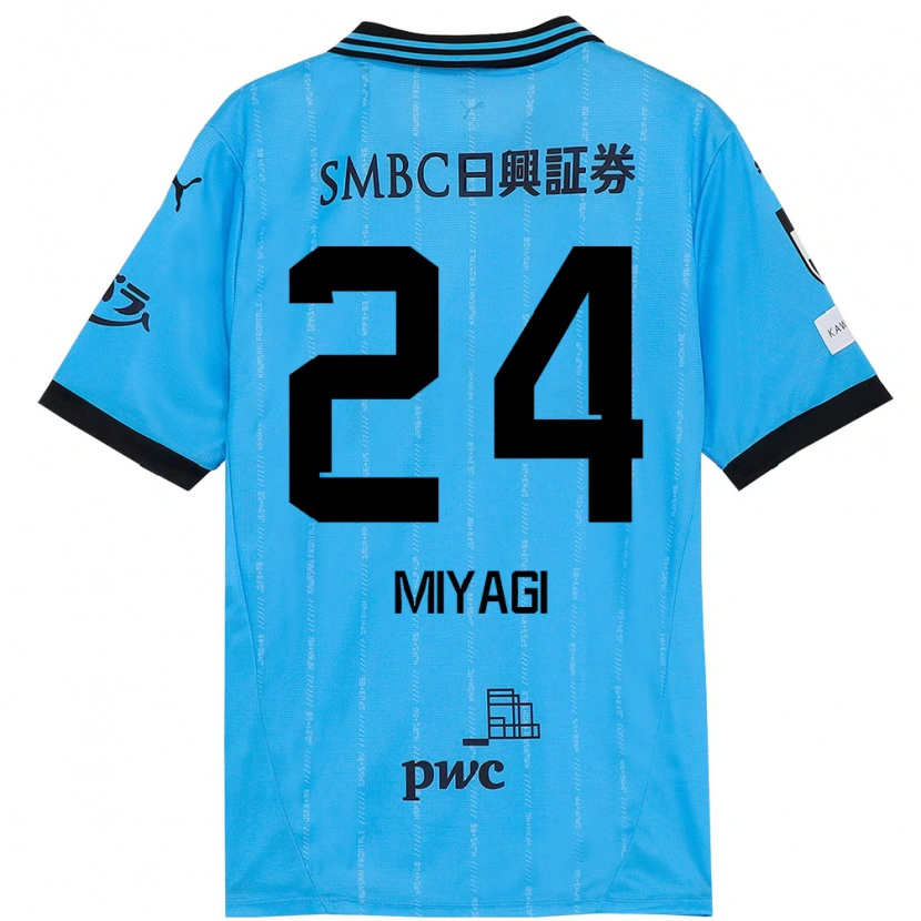 Danxen Dětské Ten Miyagi #24 Bílá Nebesky Modrá Domů Hráčské Dresy 2025/26 Dres