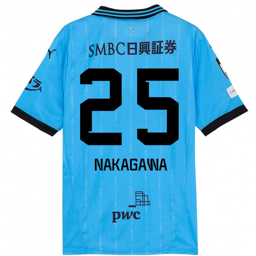 Danxen Dětské Shin Nakagawa #25 Bílá Nebesky Modrá Domů Hráčské Dresy 2025/26 Dres