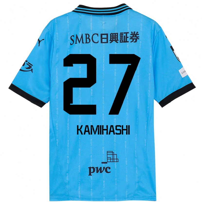 Danxen Dětské Ryota Kamihashi #27 Bílá Nebesky Modrá Domů Hráčské Dresy 2025/26 Dres