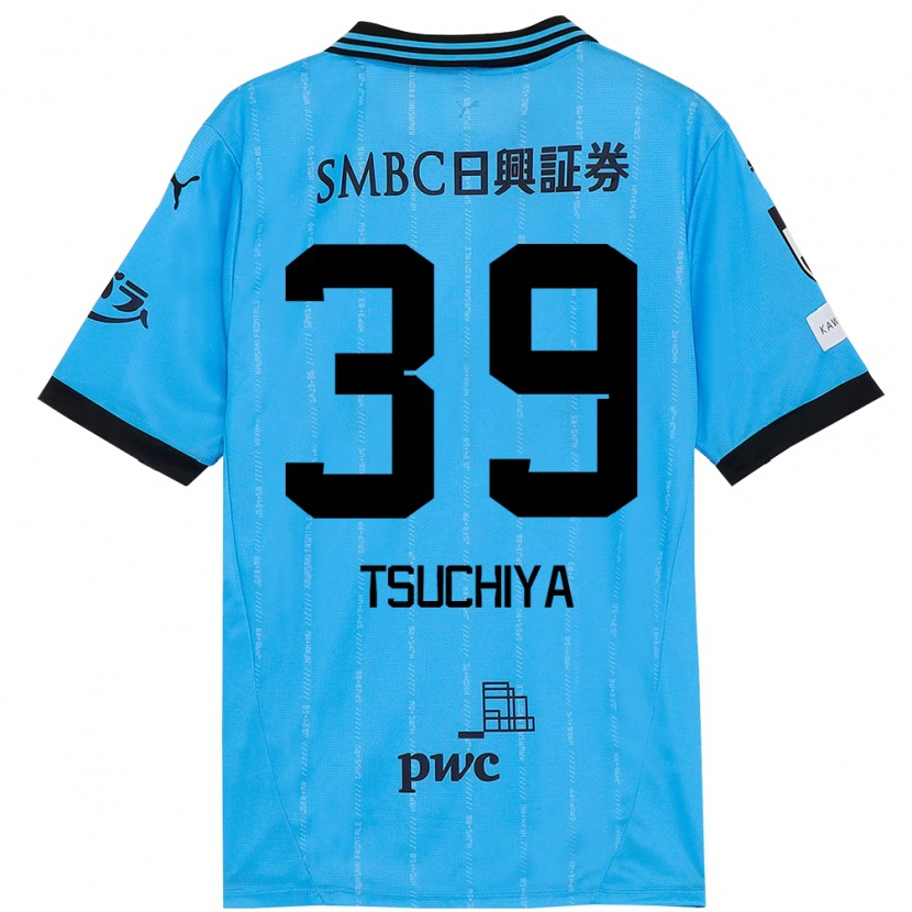 Danxen Dětské Kaito Tsuchiya #39 Bílá Nebesky Modrá Domů Hráčské Dresy 2025/26 Dres