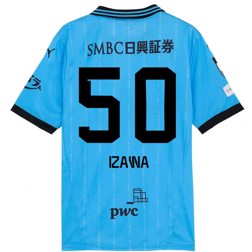 Danxen Dětské Haruki Izawa #50 Bílá Nebesky Modrá Domů Hráčské Dresy 2025/26 Dres