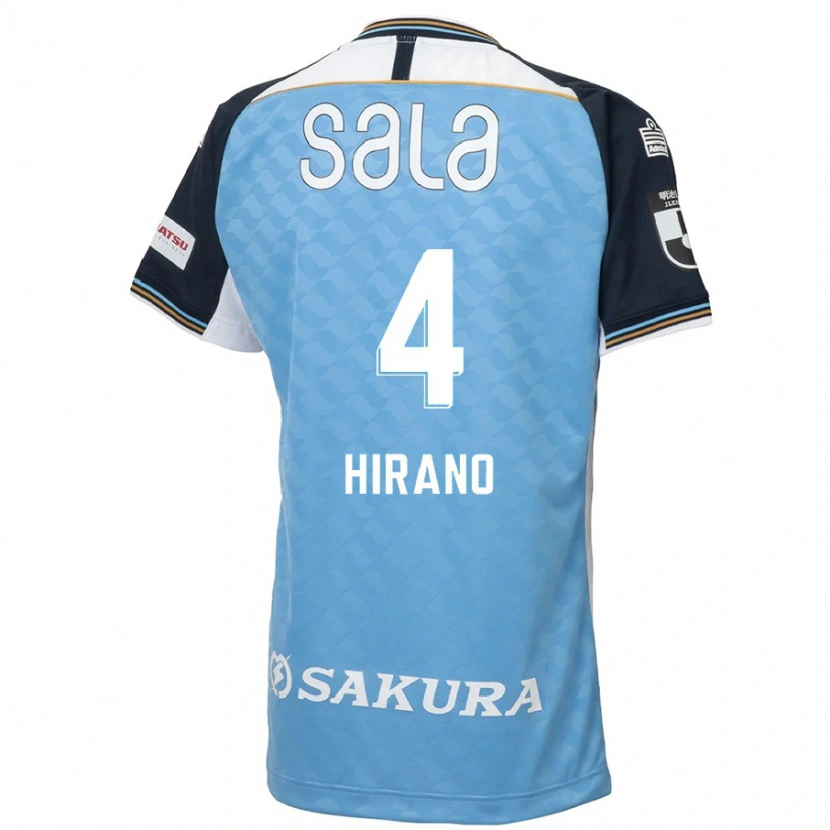 Danxen Dětské Rion Hirano #4 Bílá Černá Domů Hráčské Dresy 2025/26 Dres