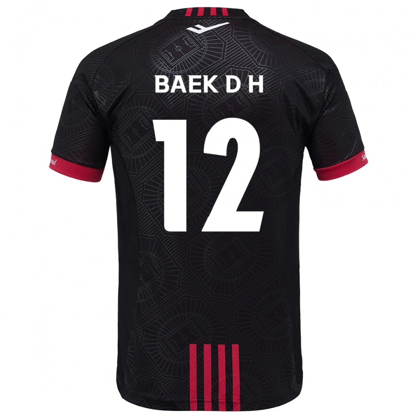 Danxen Dětské Baek Do-Hye #12 Bílá Černá Domů Hráčské Dresy 2025/26 Dres