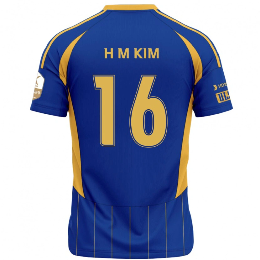 Danxen Dětské Ha-Min Kim #16 Bílá Nebesky Modrá Domů Hráčské Dresy 2025/26 Dres