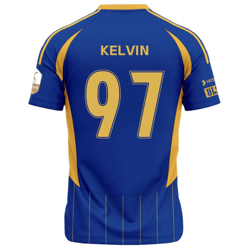 Danxen Dětské Kelvin #97 Bílá Nebesky Modrá Domů Hráčské Dresy 2025/26 Dres