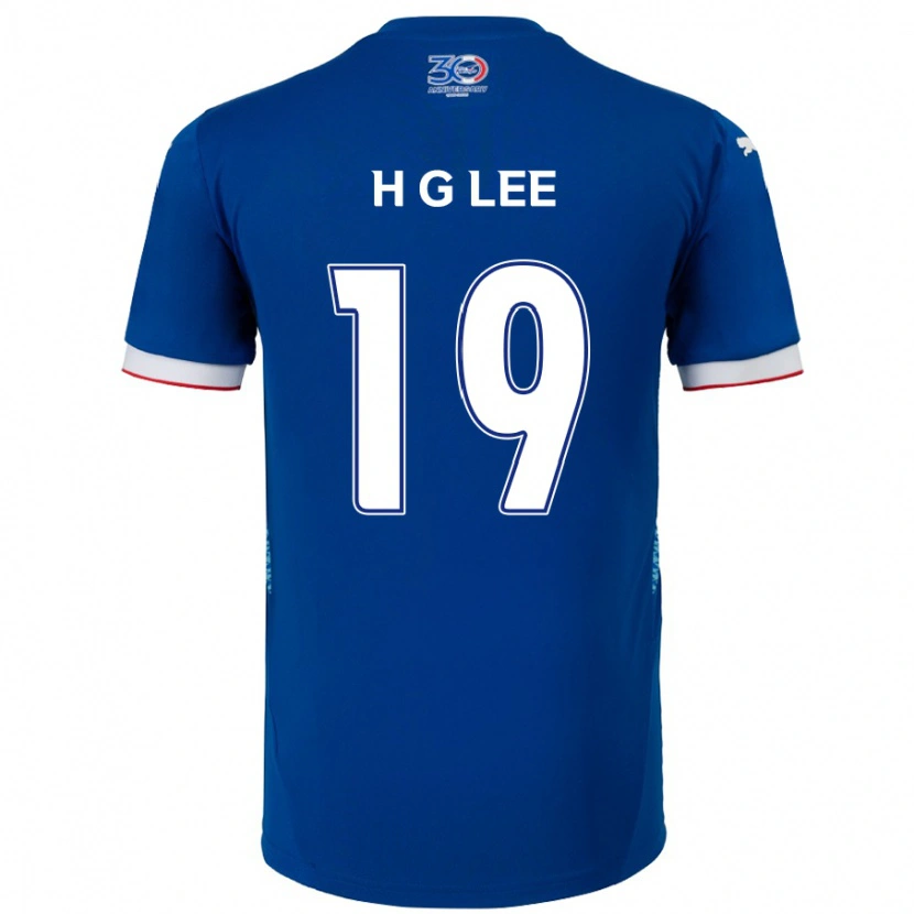 Danxen Dětské Geon-Hee Lee #19 Bílá Královská Modrá Domů Hráčské Dresy 2025/26 Dres