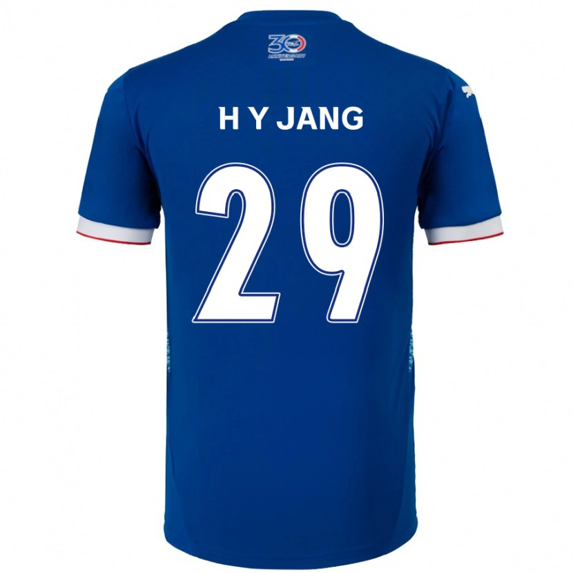 Danxen Dětské Yo-Han Jang #29 Bílá Královská Modrá Domů Hráčské Dresy 2025/26 Dres