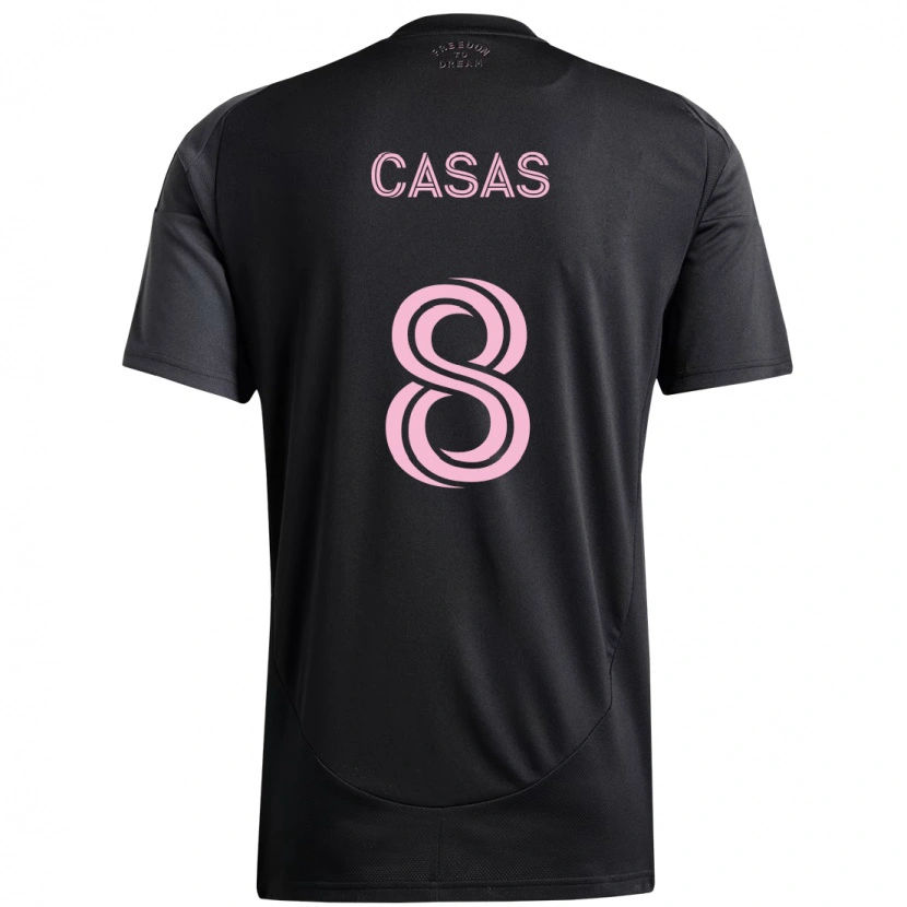 Danxen Dětské Pep Casas #8 Růžová Černá Daleko Hráčské Dresy 2025/26 Dres
