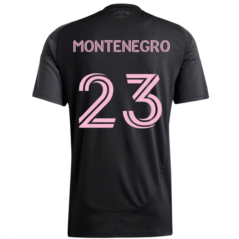 Danxen Dětské Ricardo Montenegro #23 Růžová Černá Daleko Hráčské Dresy 2025/26 Dres