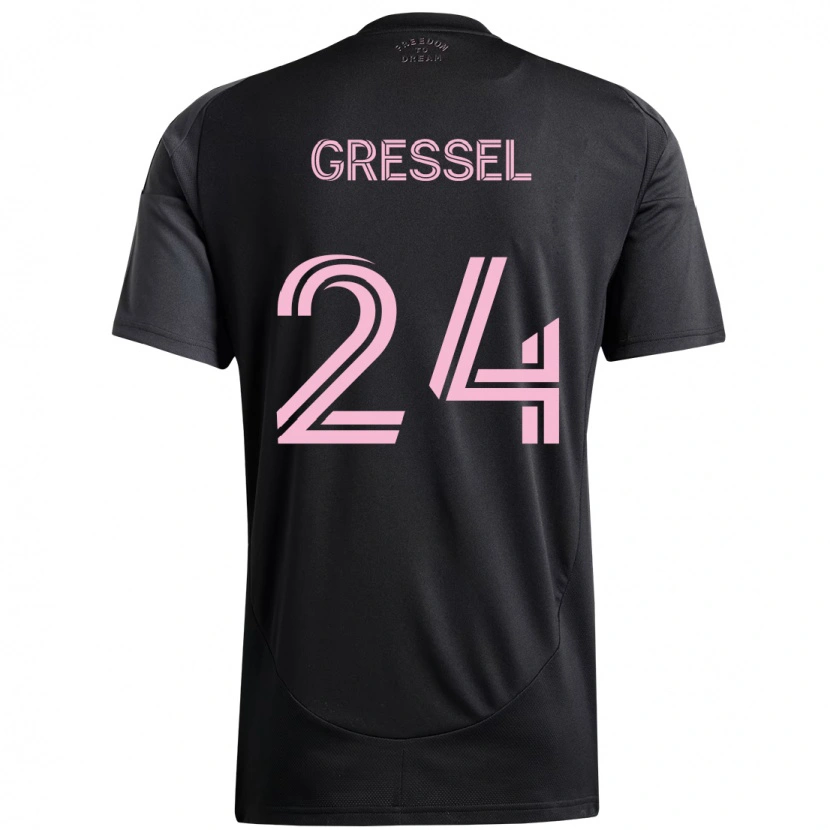 Danxen Dětské Julian Gressel #24 Růžová Černá Daleko Hráčské Dresy 2025/26 Dres