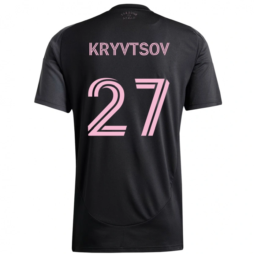 Danxen Dětské Sergiy Kryvtsov #27 Růžová Černá Daleko Hráčské Dresy 2025/26 Dres