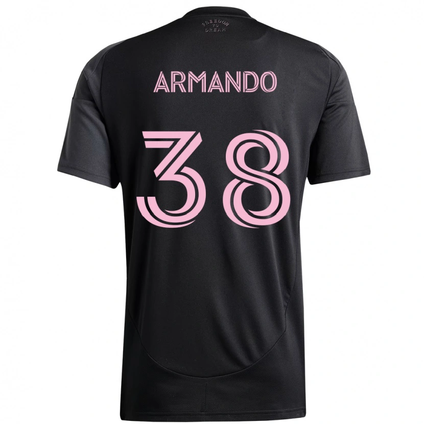 Danxen Dětské Máximo Armando #38 Růžová Černá Daleko Hráčské Dresy 2025/26 Dres