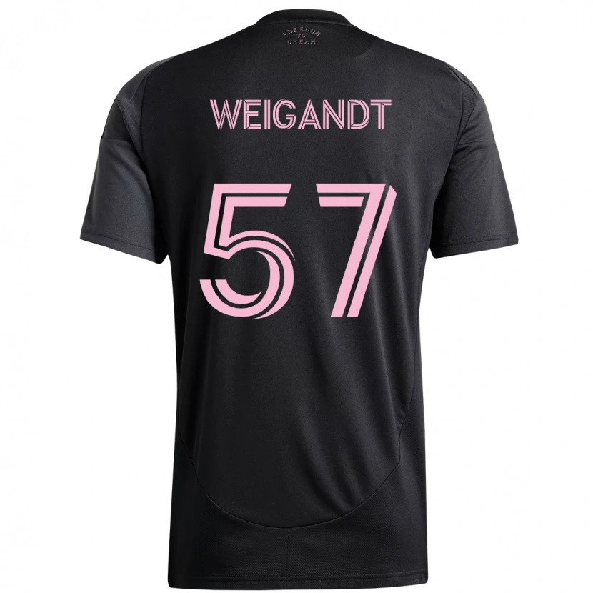 Danxen Dětské Marcelo Weigandt #57 Růžová Černá Daleko Hráčské Dresy 2025/26 Dres