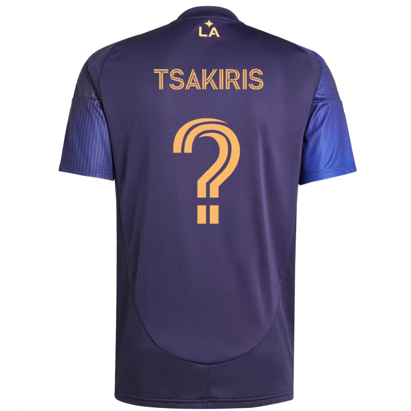 Danxen Dětské Mateo Tsakiris #0 Bílá Žlutá Daleko Hráčské Dresy 2025/26 Dres