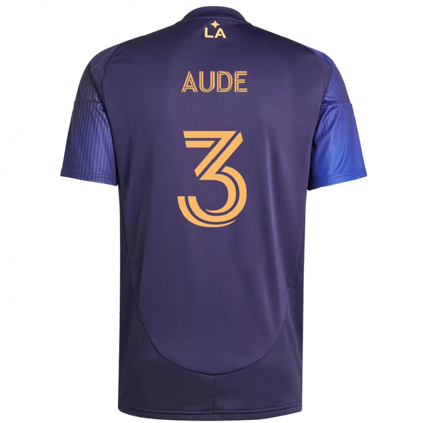 Danxen Dětské Julián Aude #3 Bílá Žlutá Daleko Hráčské Dresy 2025/26 Dres