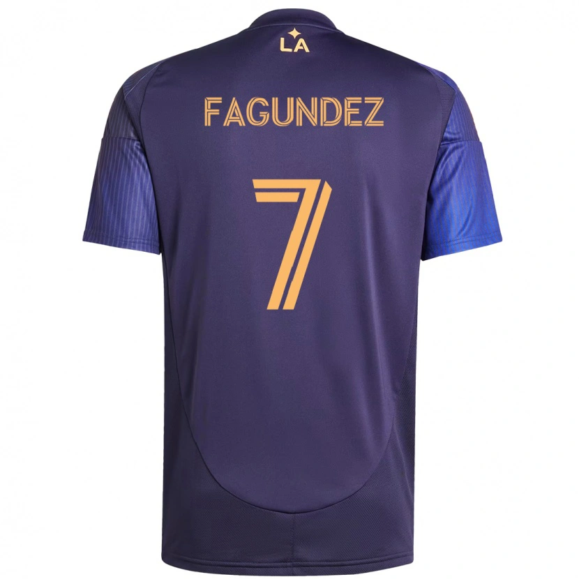 Danxen Dětské Diego Fagúndez #7 Bílá Žlutá Daleko Hráčské Dresy 2025/26 Dres