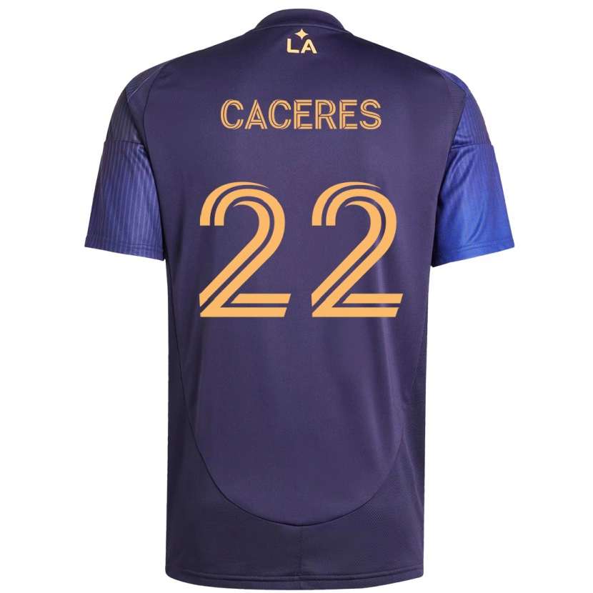 Danxen Dětské Martín Cáceres #22 Bílá Žlutá Daleko Hráčské Dresy 2025/26 Dres