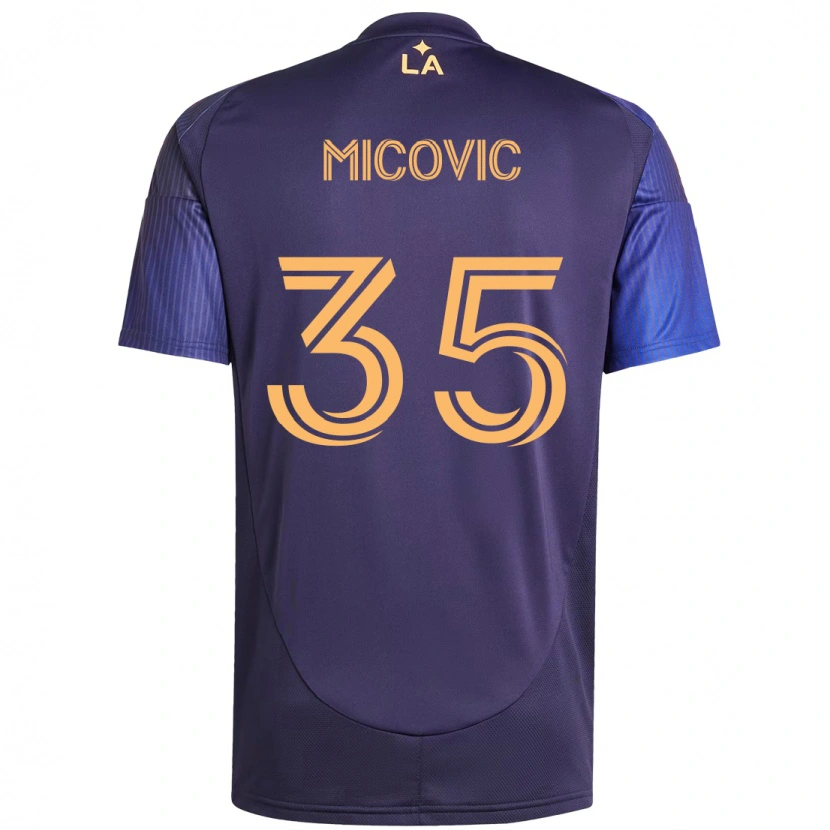 Danxen Dětské Novak Micovic #35 Bílá Žlutá Daleko Hráčské Dresy 2025/26 Dres