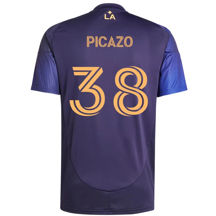 Danxen Dětské Axel Picazo #38 Bílá Žlutá Daleko Hráčské Dresy 2025/26 Dres