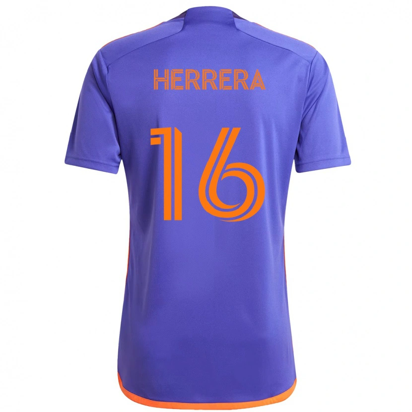 Danxen Dětské Hector Herrera #16 Oranžová Bílá Daleko Hráčské Dresy 2025/26 Dres