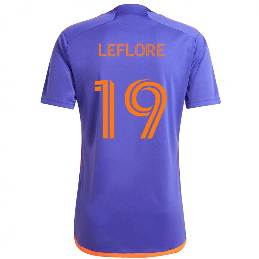 Danxen Dětské Isaiah Leflore #19 Oranžová Bílá Daleko Hráčské Dresy 2025/26 Dres