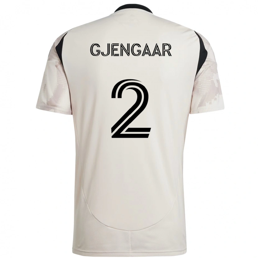 Danxen Dětské Dennis Gjengaar #2 Červená Černá Daleko Hráčské Dresy 2025/26 Dres