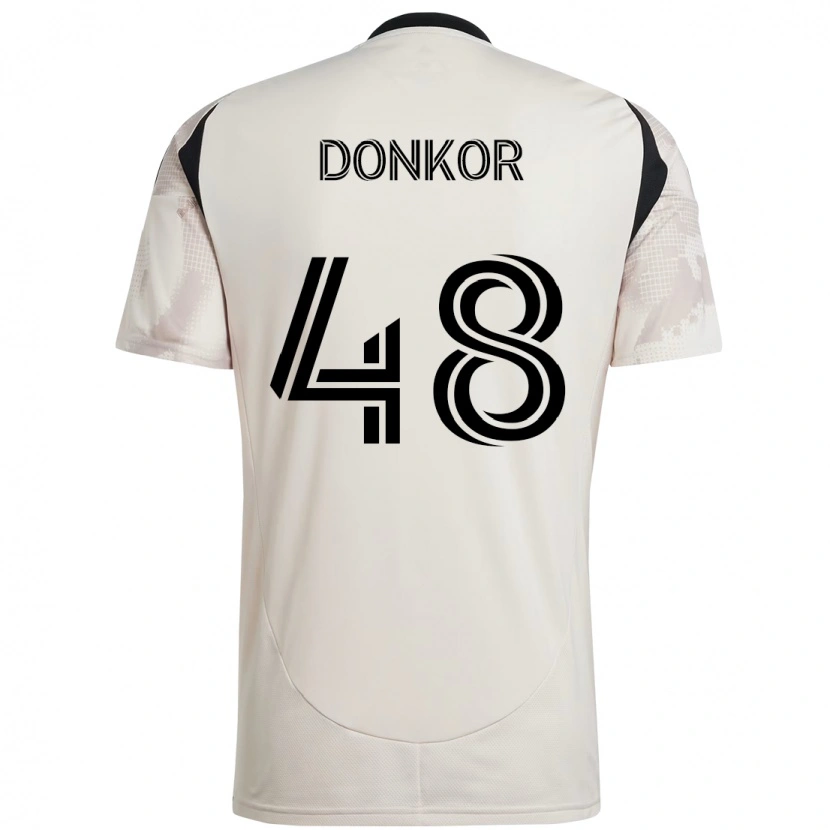 Danxen Dětské Ronald Donkor #48 Červená Černá Daleko Hráčské Dresy 2025/26 Dres