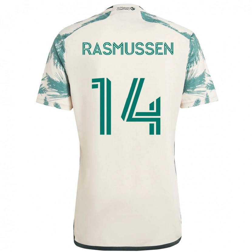 Danxen Dětské Justin Rasmussen #14 Černá Hnědá Daleko Hráčské Dresy 2025/26 Dres