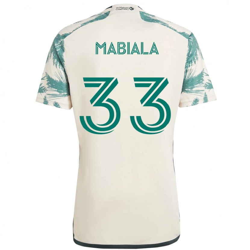 Danxen Dětské Larrys Mabiala #33 Černá Hnědá Daleko Hráčské Dresy 2025/26 Dres