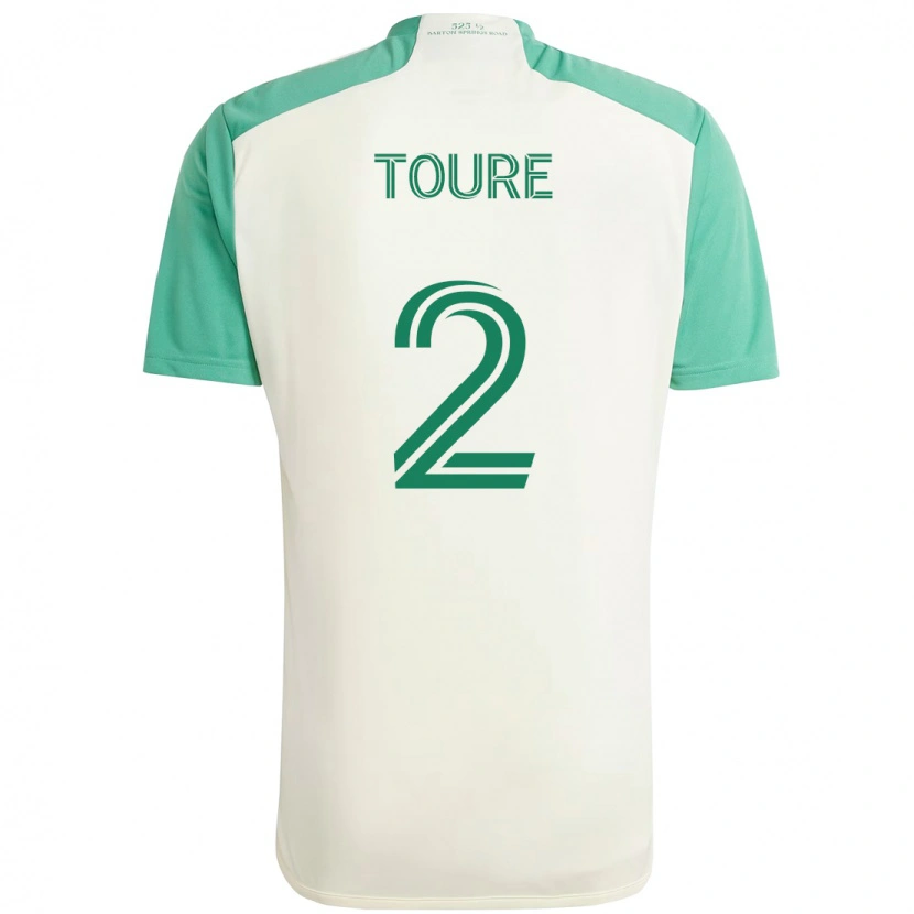 Danxen Dětské Cheick Touré #2 Zelená Černá Daleko Hráčské Dresy 2025/26 Dres