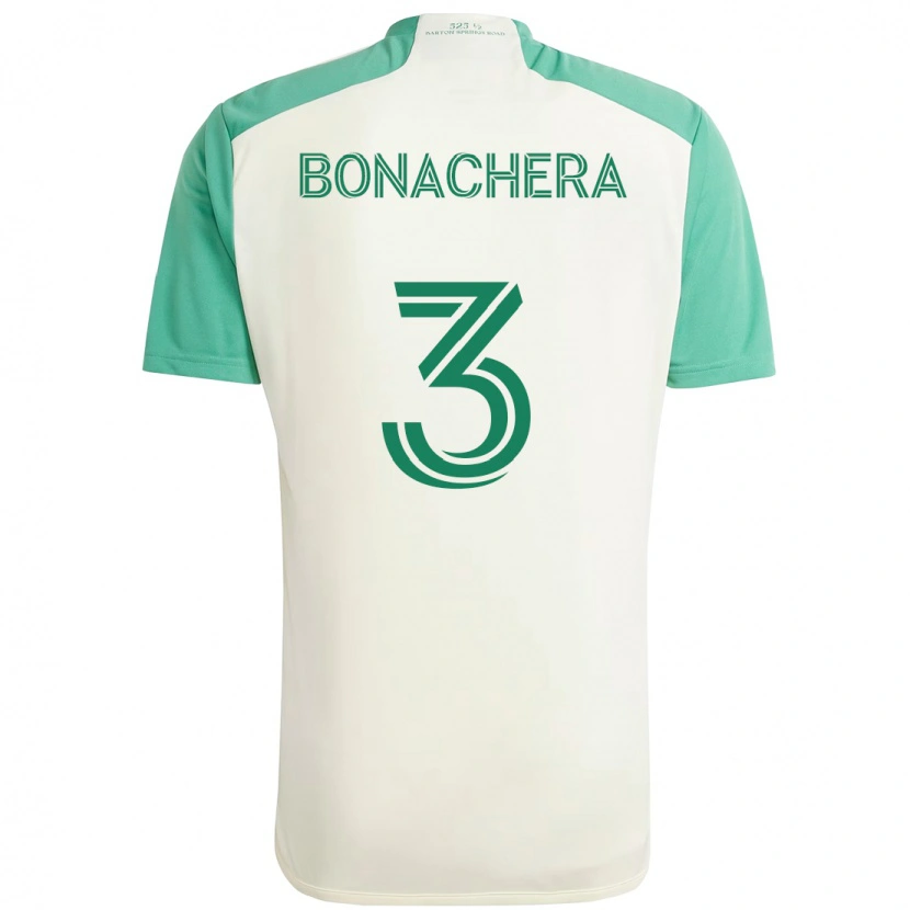 Danxen Dětské Rubén Bonachera #3 Zelená Černá Daleko Hráčské Dresy 2025/26 Dres