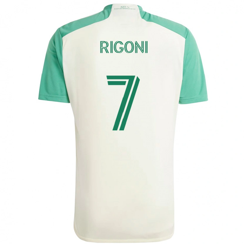 Danxen Dětské Emiliano Rigoni #7 Zelená Černá Daleko Hráčské Dresy 2025/26 Dres