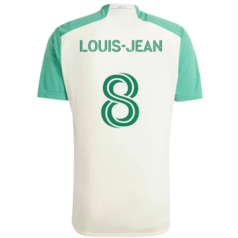 Danxen Dětské Steeve Louis-Jean #8 Zelená Černá Daleko Hráčské Dresy 2025/26 Dres