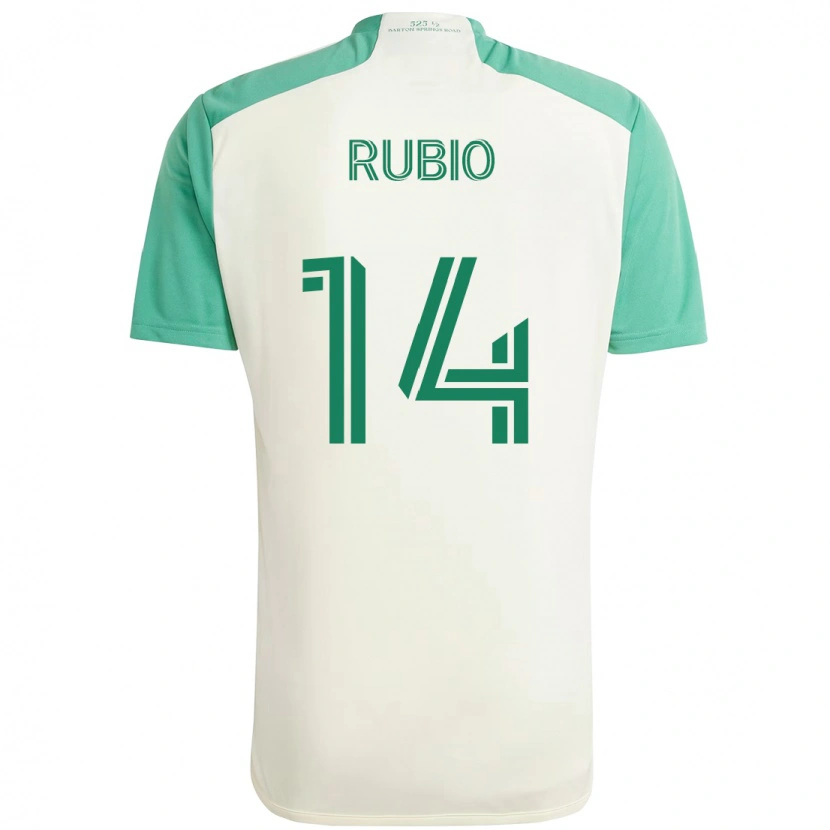 Danxen Dětské Diego Rubio #14 Zelená Černá Daleko Hráčské Dresy 2025/26 Dres