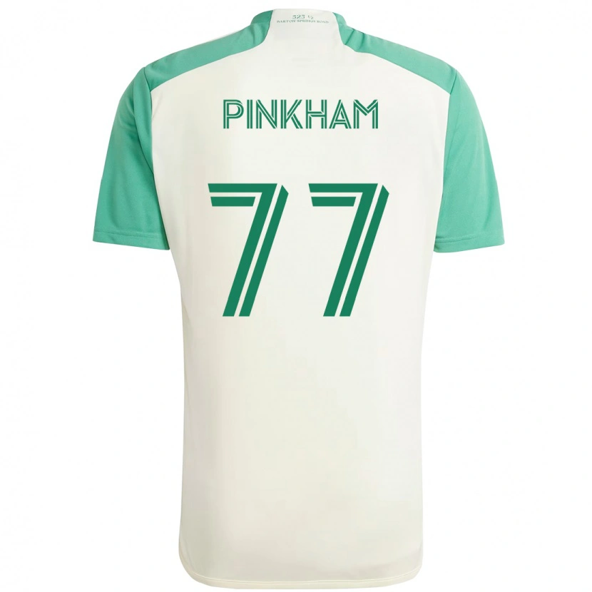 Danxen Dětské Chris Pinkham #77 Zelená Černá Daleko Hráčské Dresy 2025/26 Dres