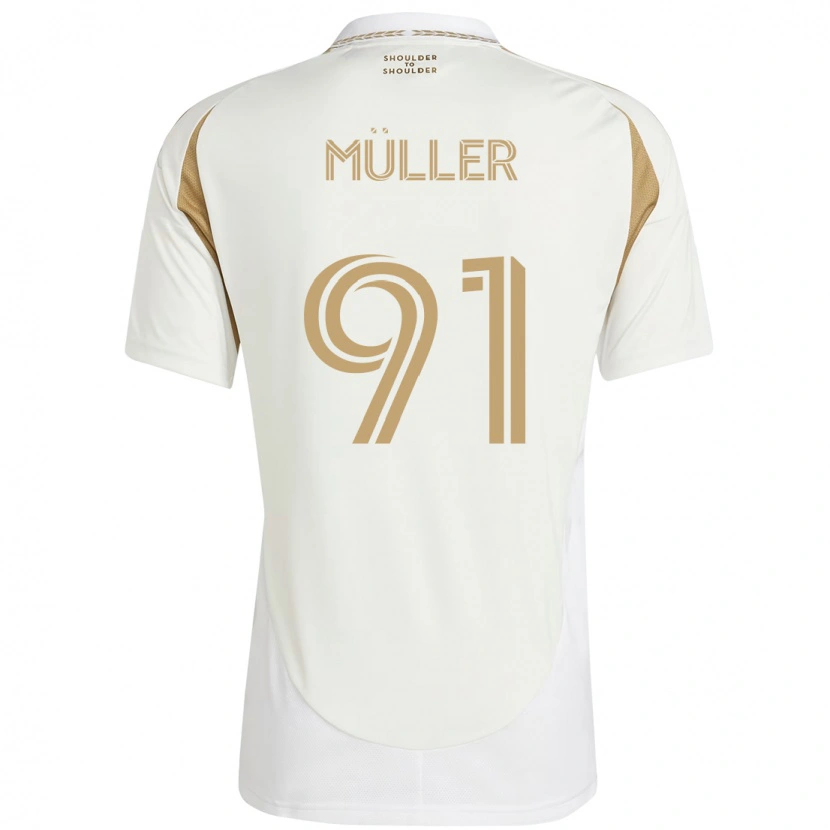 Danxen Dětské Luis Müller #91 Černá Hnědá Daleko Hráčské Dresy 2025/26 Dres