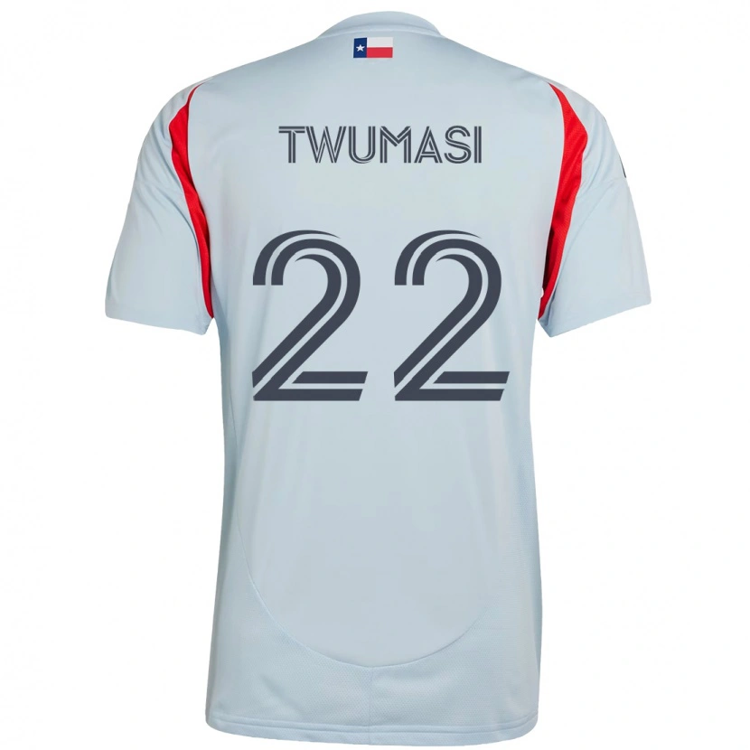Danxen Dětské Ema Twumasi #22 Červená Námořnická Modrá Daleko Hráčské Dresy 2025/26 Dres