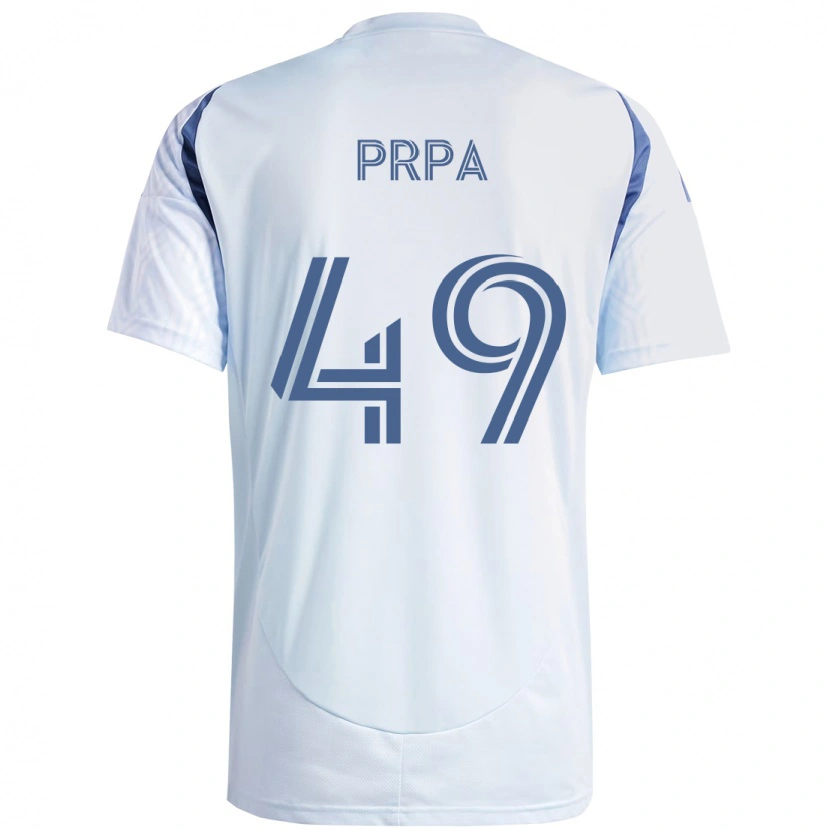 Danxen Dětské Luka Prpa #49 Červená Bílá Daleko Hráčské Dresy 2025/26 Dres
