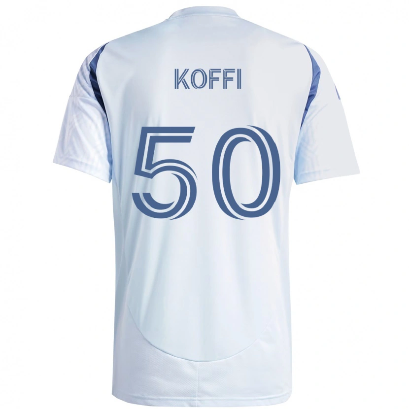 Danxen Dětské Christian Koffi #50 Červená Bílá Daleko Hráčské Dresy 2025/26 Dres