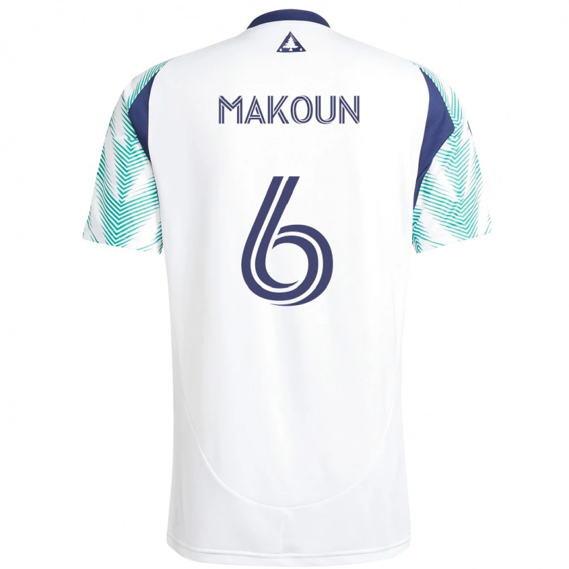 Danxen Dětské Christian Makoun #6 Modrá Červená Daleko Hráčské Dresy 2025/26 Dres