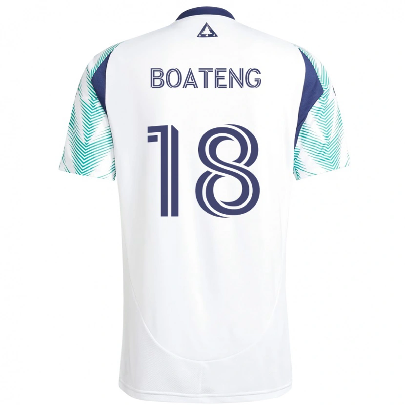 Danxen Dětské Emmanuel Boateng #18 Modrá Červená Daleko Hráčské Dresy 2025/26 Dres
