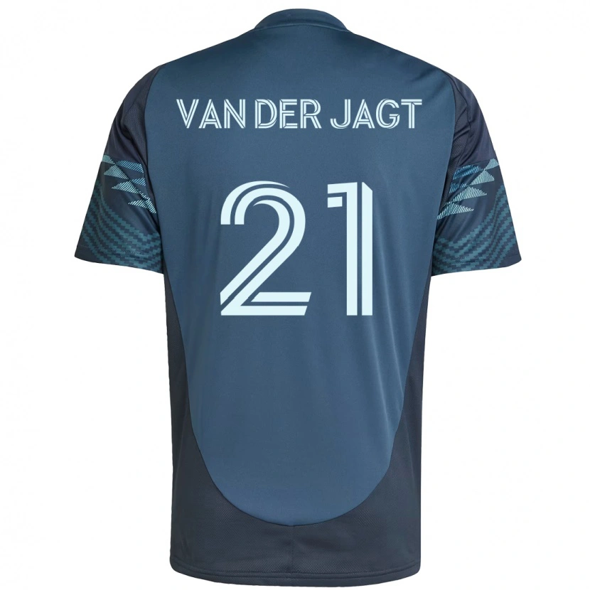 Danxen Dětské Olivia Van Der Jagt #21 Zelená Bílá Daleko Hráčské Dresy 2025/26 Dres