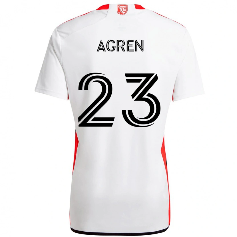 Danxen Dětské Oskar Agren #23 Černá Tmavě Modrá Daleko Hráčské Dresy 2025/26 Dres