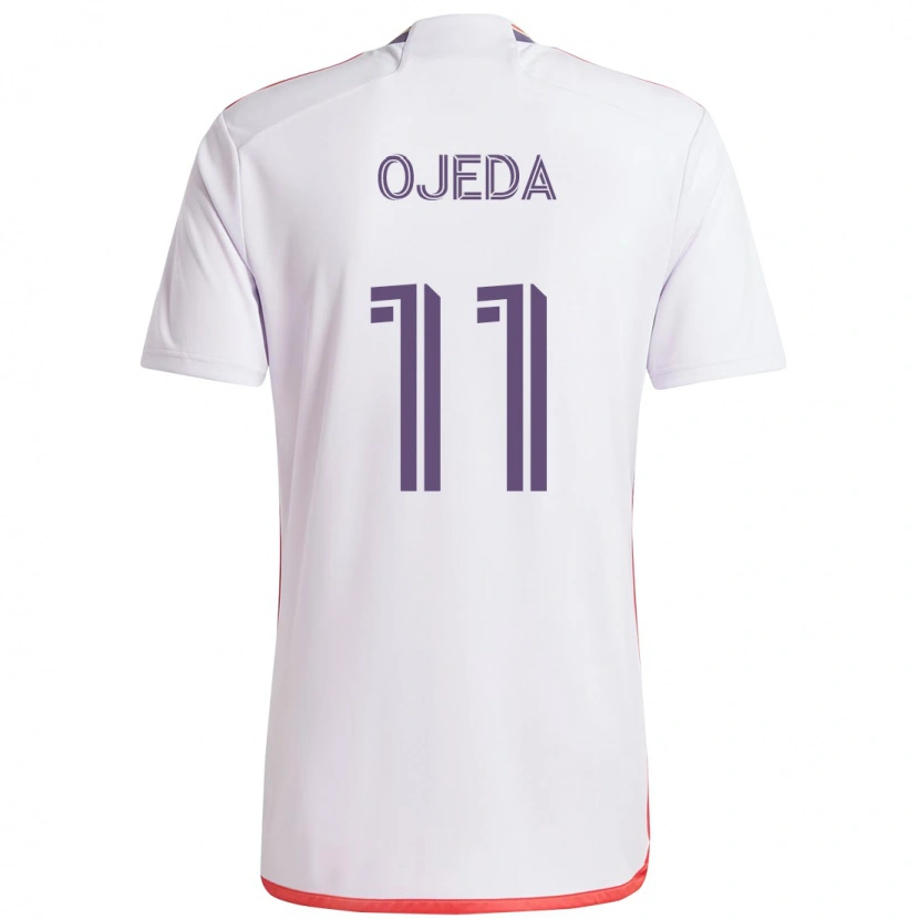 Danxen Dětské Martín Ojeda #11 Bílá Fialová Daleko Hráčské Dresy 2025/26 Dres