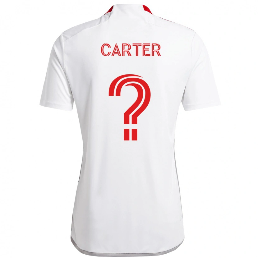 Danxen Dětské Ajahni Carter #0 Červená Bílá Daleko Hráčské Dresy 2025/26 Dres